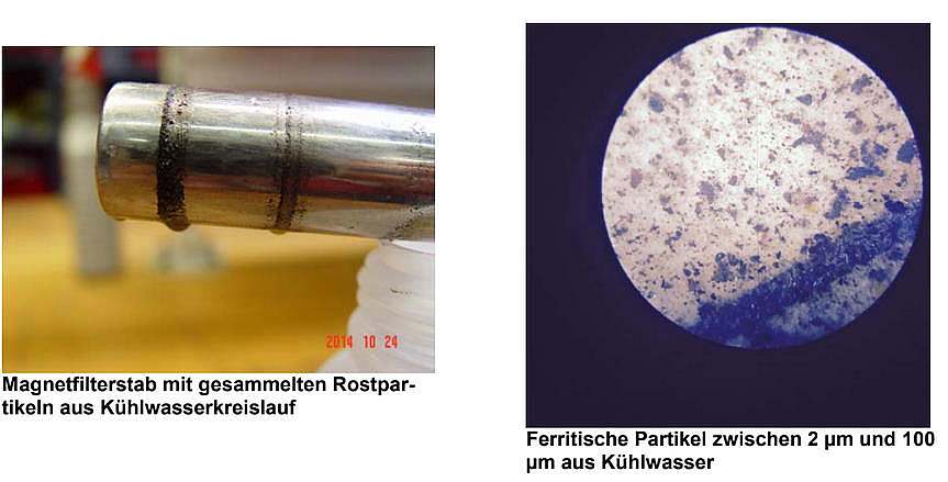 Magnetic filters in cooling water